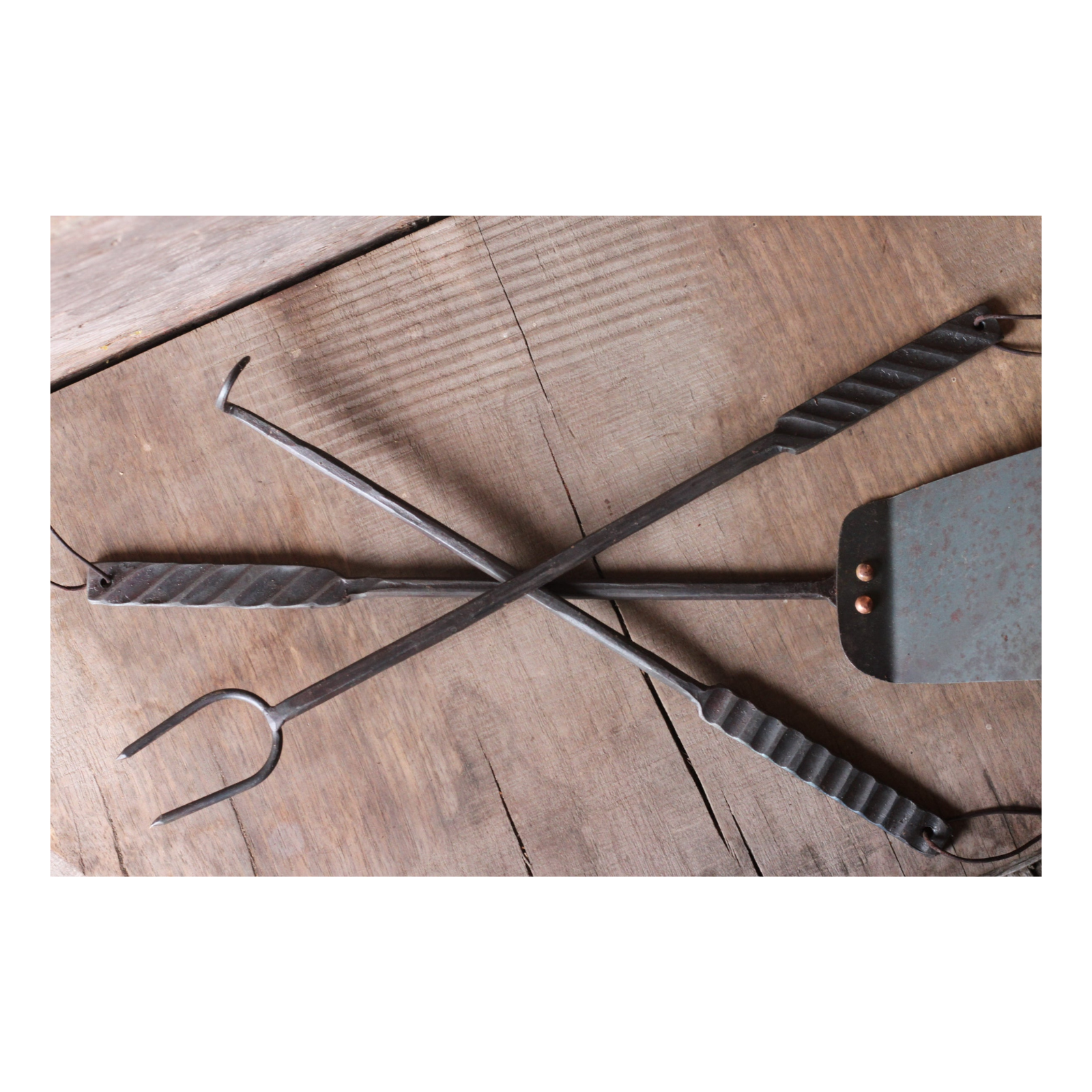 "Grill-Marked" BBQ Grill Set