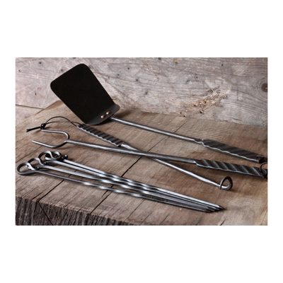 "Grill-Marked" BBQ Grill Set