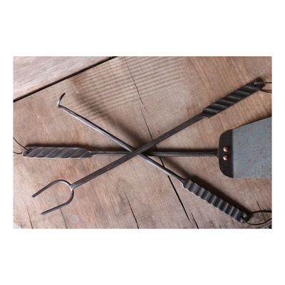 "Grill-Marked" BBQ Grill Set