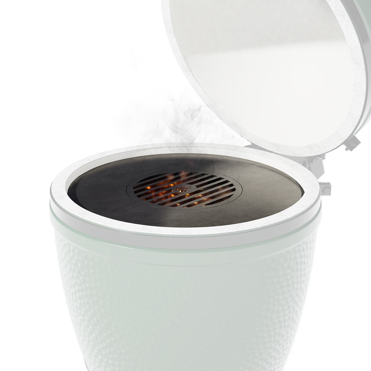 Arteflame Two-Piece Flat-Top Kit — Fits Big Green Egg® Charcoal Grills (Griddle Ring + Center Grill Grate)