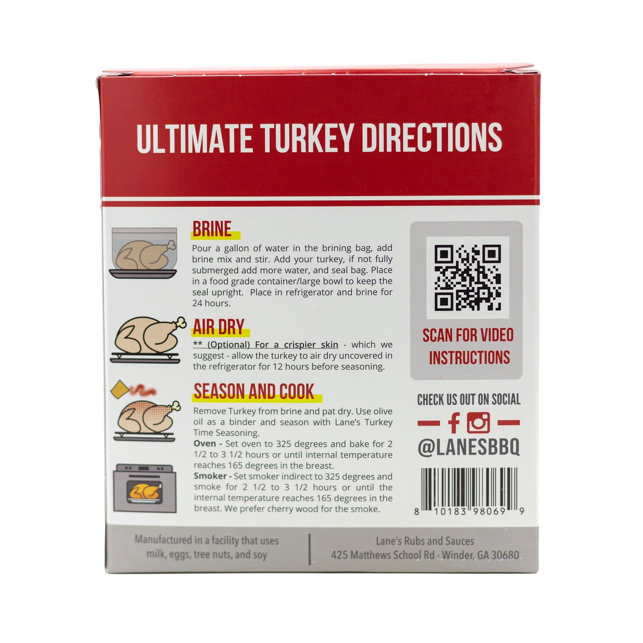 Ultimate Turkey Brine Kit (Signature Brine + Rubs + Brine Bags)
